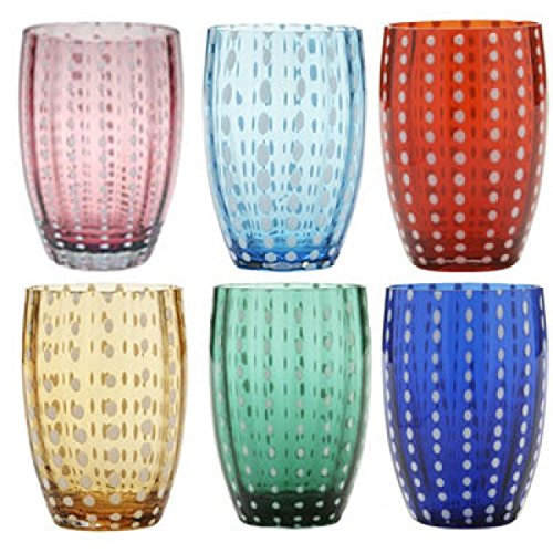 Zafferano - Perle Set 6 verres tumbler MIX