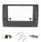 tomzz Audio 2414-056 Doppel DIN Radioblende Set kompatibel mit FIAT Stilo Bj.2001-2008 anthrazit-schwarz mit Radioadapter ISO Antennenadapter ISO DIN Entriegelungsbügel