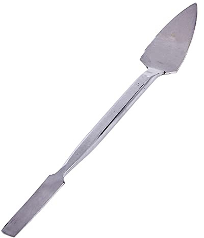 Amtech G1850 Leaf and Square Profiling Tool, Stainless Steel, Triangular and Square Blades, Plasterers Trowel, Small Tool, Double-Ended