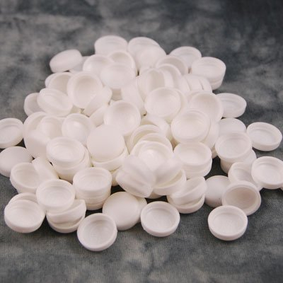 MSP Decoline GmbH Abdeckkappe 13 mm weiß - 25er Pack Acryl Steckdosenabdeckung