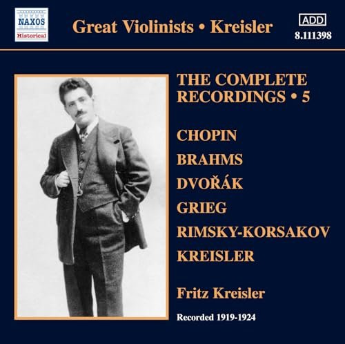 Fritz Kreisler: Sämtliche Aufnahmen Teil 5
