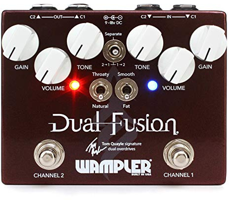 Wampler Dual Fusion V2 Tom Quayle Signature Dual Overdrive Guitar Effects Pedal