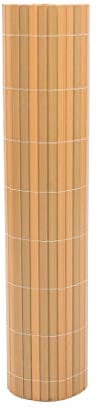 Garten Sichtschutz PVC, Sylt mit 180 x 200cm, Teak farbig - Sichtschutzzäune Sichtschutzwand Gartensichtschutz Balkonsichtschutz Winschutz Sichtschutzwand für Garten und Terasse Blichschutz