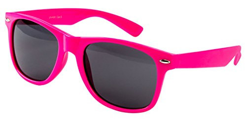 Sonnenbrille Nerdbrille Nerd Retro Look Brille Pilotenbrille Vintage Look - ca. 80 verschiedene Modelle Knall Pink