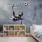 Forwall Vlies Fototapete Tapete Vliestapete Fußballspieler und Eiffelturm AF2255VEXXL (312cm x 219cm) Photo Wallpaper Mural