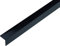 Alberts 433000 Cornière | autoadhésive | plastique, en noir brillant | 1000 x 20 x 20 mm
