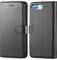 TUCCH Coque pour iPhone 8 Plus, Housse Portefeuille iPhone 8 Plus, Antichoc TPU Cuir Synthétique Etui Protection avec [Béquille] [Fentes pour Cartes] [Fermoir Magnétique] pour iPhone 7 Plus - Noir