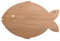 NineLives Brettchen, Holz, Fisch, 26.5 x 17 x 0.5 cm