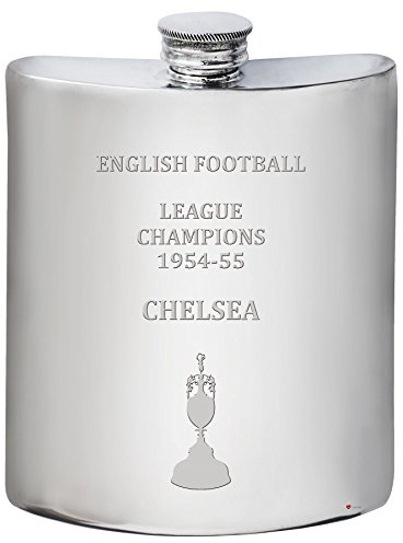I LUV LTD 6oz Pewter Hip Flask for Chelsea Football Club 1954-55 English 1st Division Football Champions