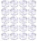 Desenda 20PCS 5ml Clear Sample Pots Empty Small Travel Containers Leak Proof Refillable Cosmetic Jars Makeup Sample Containers with Lid, Storage Pot for Lip Balm Scrub DIY Cosmetic