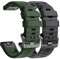 NotoCity Armband für Garmin Fenix 6/6 Pro/7/5/5 Plus, Fenix 8/E 47mm, Quickfit 22mm Armband für Garmin Forerunner 935/945/965, Instinct, Epix Gen 2, Quatix 5/6/7 Estrazarmband(Schwarz+Armeegrün)