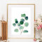 Din A4 Kunstdruck ohne Rahmen - Eukalyptus Blätter grün Aquarell Natur Pflanze Geschenk Druck Poster Bild