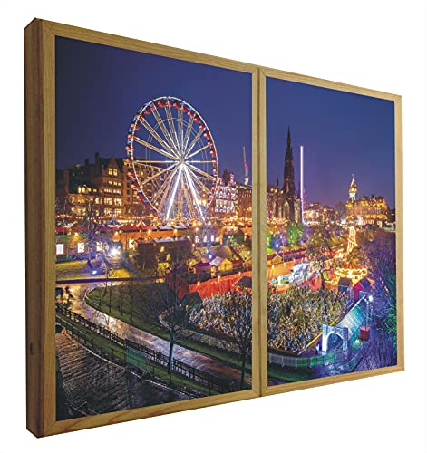 CCRETROILUMINADOS Finestre false illuminate con LED Edimburgo 70 x 90 cm