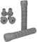 Blunt Stunt-Scooter/BMX Griffe I Kinder Roller I Tret I Trick I Lenkergriffe I Grips I Ersatzteile I Zubehör (16cm V2 Grau)