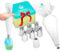 CukkiCakes Kit de pâtisserie professionnel (8pcs): poche à douille reutilisable (35cm) + 6 douilles russes à pâtisserie grandes - Pour décorer gâteaux et cupcakes
