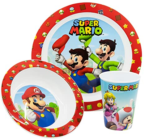 Set MICRO KIDS 3 pièces (argent, seau et pot 260 ml) SUPER MARIO