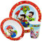 Set Micro Kids 3 Stück (Teller, Schüssel und Becher, 260 ml) SUPER MARIO