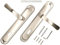 KOTARBAU® Türgriff Satin Nickel 90 mm Ausführung BB, 90 mm