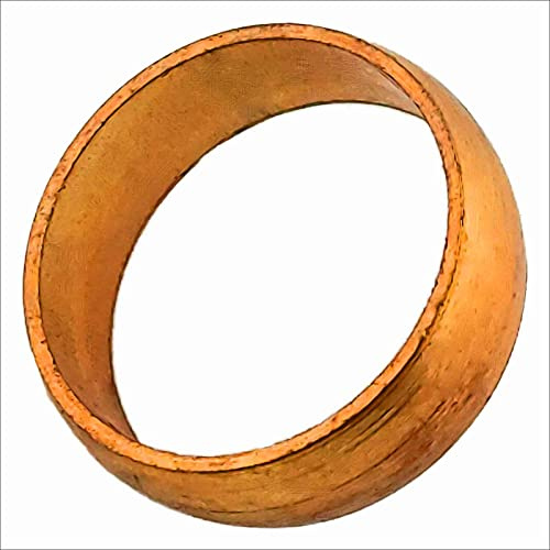 MegaHaustechnik Schraubfitting Kupferrohr, Ersatzteil Klemmring, 22mm | Messing Klemmringverschraubung, Trinkwasser geeignet, für Rohr-Außendurchmesser 22mm
