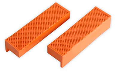 CCLIFE 2 tlg Schraubstock-Schutzbacken | Breite 110mm / 150mm | mit Magnet | Schonbacken für Feststehend Schraubstock…