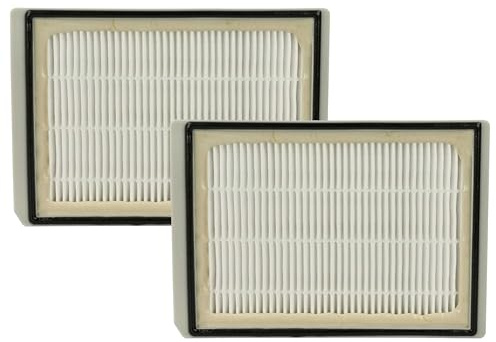 vhbw 2x Staubsaugerfilter kompatibel mit Ufesa FA0500, AC5500/06, AC5500/05, AC5500/09 Staubsauger - HEPA-Filter Grau Weiß