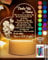 DJLLA Muttertagsgeschenk für Mama von Tochter und Sohn, Mutter Geschenk, Mama Geburtstagsgeschenke, Weihnachtsgeschenke für Mama, Erntedankfest, Acryl-USB-Nachtlichter, 16 Farben