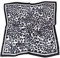 EIysee 35 x 35 Frauen Mode Muster Große Quadrat Seide wie Haar Schal Kopf Schlafen Wrap Satin Hals Bandana für Geschenk…, Leopardenmuster. - Schwarze und weiße Punkte, 90*90