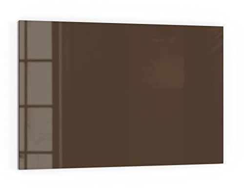 DEQORI Küchenrückwand Glas | Unifarben - Braun | 60x40 cm | Bad- oder Herd-Rückwand | Herdblende Spritzschutz für Küche & Badezimmer | Moderne Deko für Fliesenspiegel