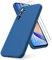 Vansdon Cover Compatibile con Samsung Galaxy A34 5G, 2 Pellicola Protettiva in Vetro Temperato, Gomma Gel di Silicone Liquida Antiurto Custodia - Blu