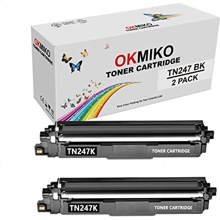 OKMIKO Kompatibel TN-243cmyk TN247 Toner Ersatz für Brother dcp-l3550cdw Toner mfc l3750cdw hl-l3230cdw Brother HL-L3210CW mfc-l3770cdw mfc-l3750cdw dcp-l3510cdw HL-L3270CDW DCP-L3510CDW MFC-L3710CW