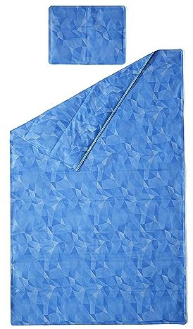 Orbisana Kühlmatte 'Design', 2er-Set, Selbstkühlende Sommerdecke und Kühldecke. Spürbarer Kühleffekt durch Gelfüllung. Ideal für Bett, Sofa, Fußboden, Autositz. Perfekt für heiße Sommertage und