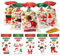 ZHOUHON 100 Stück Plätzchentüten Weihnachten,Kekstüten Weihnachten Transparent,CellophantüTen Weihnachten Und 120 StüCk Goldband,Weihnachtstüten zum Befüllen,Kleine für Süßigkeiten (Weihnachten-2)
