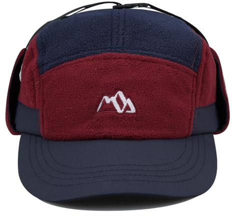 Clakllie Winter Basecap Trappermütze Warme Aviatormütze Uschanka Russenmütze Winddicht Fliegermützen Skimütze Wintermütze Bomber Hut mit Ohrenklapn für Herren Schlittschuhlaufen Outdoor,Navy-DOTP3pe