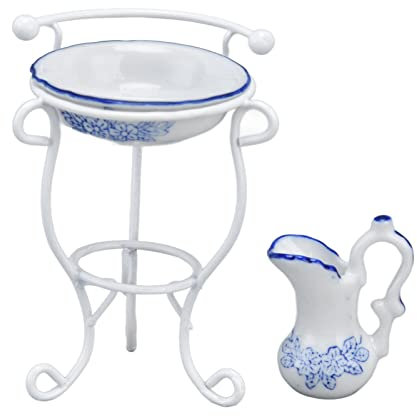 Accessori per il Bagno della Casa delle Bambole, Supporto per Lavandino Robusto e Realistico per la Casa delle Bambole in Scala 1:12, Attraente, Squisito, Dettagli Elevati per la