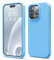 elago Flüssig Silikon Case Kompatibel mit iPhone 15 Pro Hülle, Premium Silikon Handyhülle, Ganzkörper Schutzhülle [4 Lagige Stoßfeste Struktur], Kratzfestes Weiches Mikrofaserfutter (Ozean Blu)