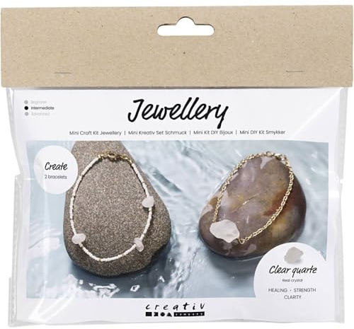 Mini Craft Kit Jewellery, Rock Crystal Bracelet, 1 Pack