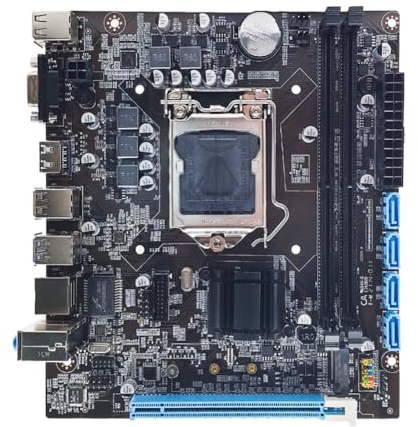 Placa Base Fiorky H110 M.2 NVME Placa Base para computadora de Escritorio Memoria DDR4 de Doble Canal Placa Base para computadora VGA Compatible con CPU LGA1151 de 6/7/8 generación