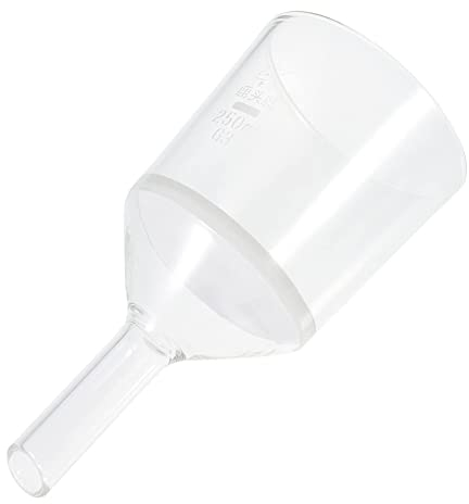 TEmkin Embudo de cristalería para laboratorio, filtro de vidrio, núcleo de arena, embudo para laboratorio (17x9cm), 1 ud.