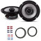 Alpine S2S65 Lautsprecher mit Einbauset passend für VW Volkswagen Golf VII + Variant ab 2012 Türen vorne/hinten 480 Watt 165mm 2 Wege Koax