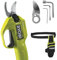 RYOBI - Sécateur 18V et Étui de ceinture - lames Bypass chromées en acier carbone japonais SK5 - capacité de coupe 25 mm - vendu sans batterie ni chargeur - avec lame de rechange - RY18SCA-0/RAC316/18