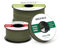 Brotree Cuerda Elástica 3mm x 10m Hilo Elástico Redonda Goma Elastica para Manualidades, Pulseras, Costura, Abalorios y Tienda - Verde Militar