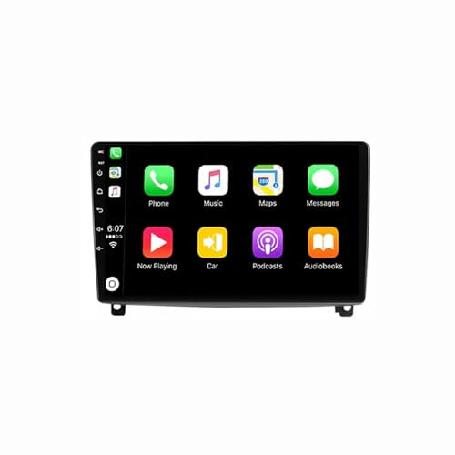 Radio estéreo para automóvil Android 12 de 9 pulgadas con doble DIN para Peugeot 407 2004-2011 con navegación GPS multimedia Bluetooth Cámara de respaldo AHD Controles en el volante Multimedia Carplay