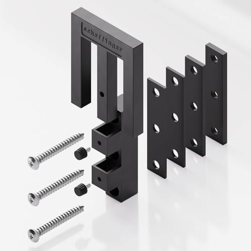 Scheffinger EM3-Fensteriegel für die kombinierte Sicherung doppelflügeliger Fenster gegen Einbruch für Wohnungen und Häuser (Tiefschwarz)