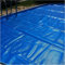 Bâche solaire pour piscine creusée et hors sol imperméable et extra large 2 m x 4 m Couverture bleue de 2 m à 10 m