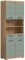 xonox.home Bad Scout X06N3713 Hochschrank Stauraumschrank Wandschrank in Salbei und Artisan Eiche Nachbildung, ca. B/H/T: 74x191x31 cm