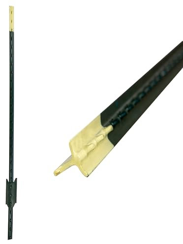 horizont T-Pfosten ECO 1,82m 10er Set, Metallpfosten für Weidezaun & Wildzaun, Zaunpfosten für Bauzaun, verzinkter Zaunpfahl mit Noppen, T-Post, Zaunpfosten Metall, Festzaunsystem