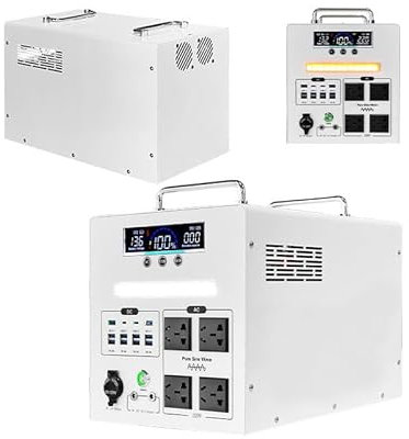 WEIMILOR Générateur Solaire Professionnel (2000 W/1500 W) avec efficacité de Charge de 95%, 4 Modes d'éclairage, entrée PV Max 22 V, Batterie certifiée UN38.3,PH2000