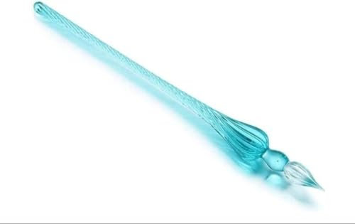 Cldaisy 1 x blauer Glas-Tauchstift, Vintage-Glas-Tauchstift, Fülltinte, Signatur-Kalligraphie-Füllfederhalter, Kunstmalerei, Schreibzubehör, Zeichenstifte