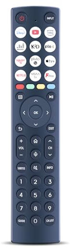 Uianme ERF2K36H(0011) Remote Control Replacement Fit for Hisense TV 55E7KQTUK PRO 55U6KQTUK (No Voice Function)
