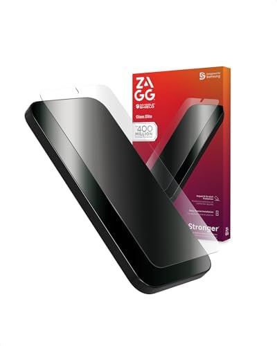 ZAGG Glass+ Samsung Galaxy A16 Screen Protector – Extreme Impact & Shatter Protection, Scratch-Resistant, Smudge-Resistant, Fingerprint Scanner Compatible, InvisibleShield, Easy Installation